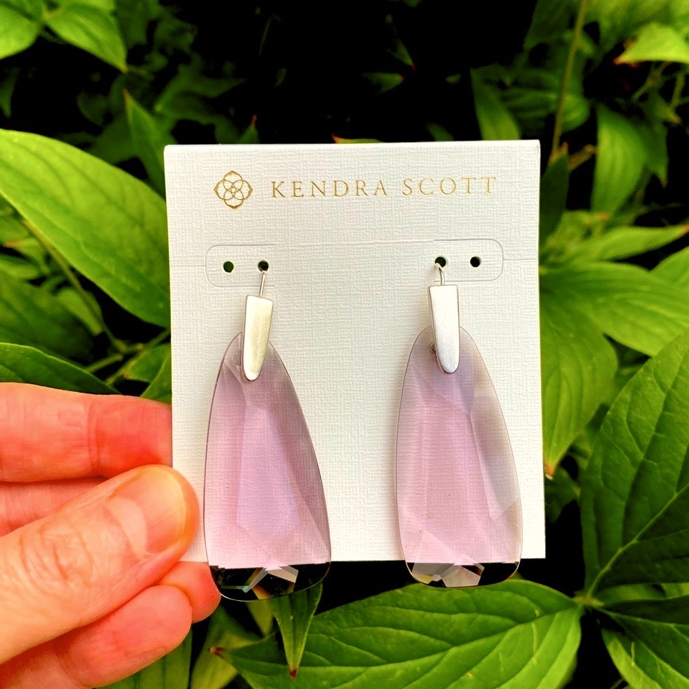 New Kendra Scott Violet Maize Drop Earrings